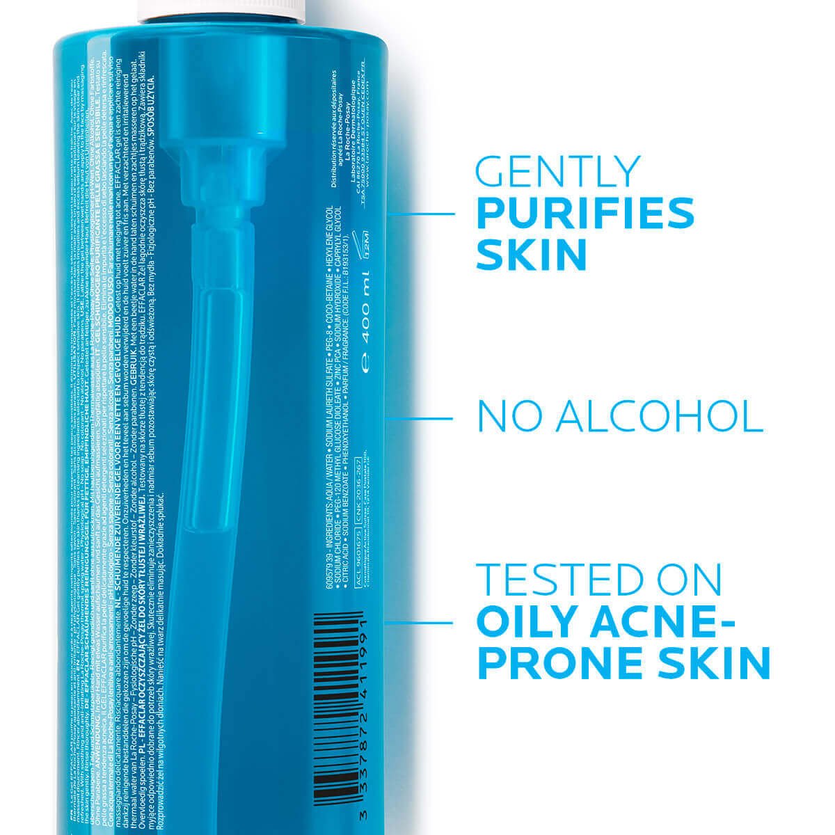 La Roche Posay ProductPage Acne Effaclar Cleansing Foaming Gel 400ml 3