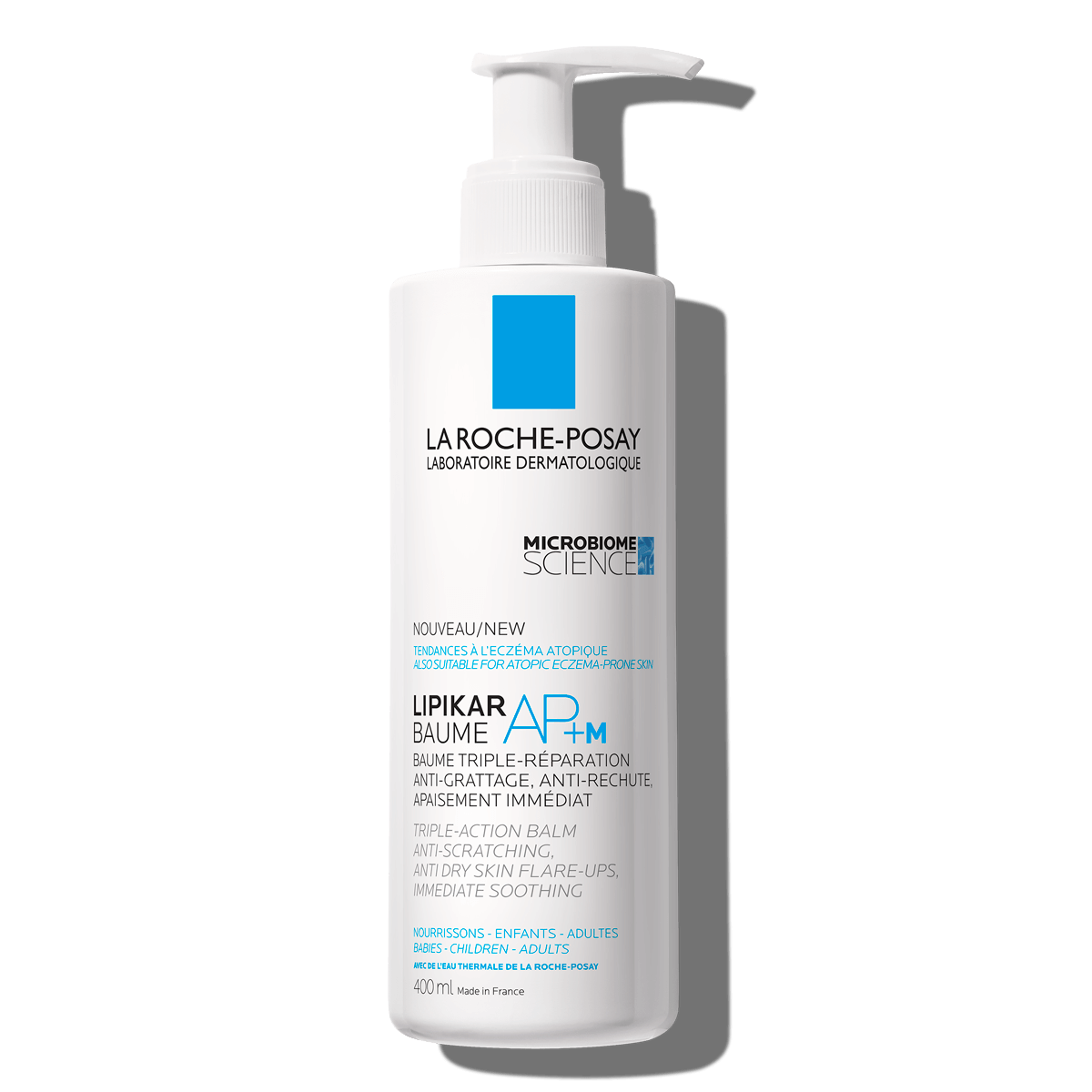 La Roche Posay Body Care Lipikar Baume AP+ 400ml Lipid Replenishing Balm Anti Irritation Scratching 000 3337872418570 Front Strong Shadow